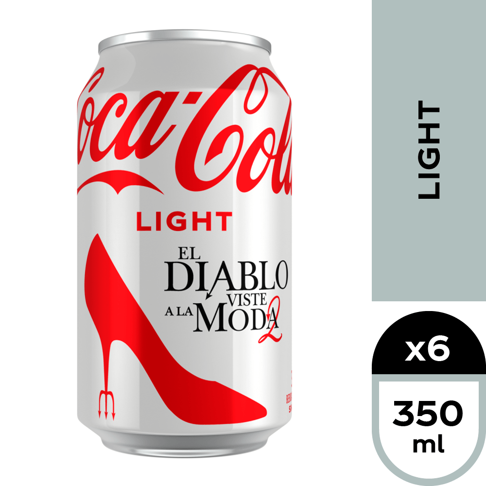 Coca Cola Light 350cc Lata