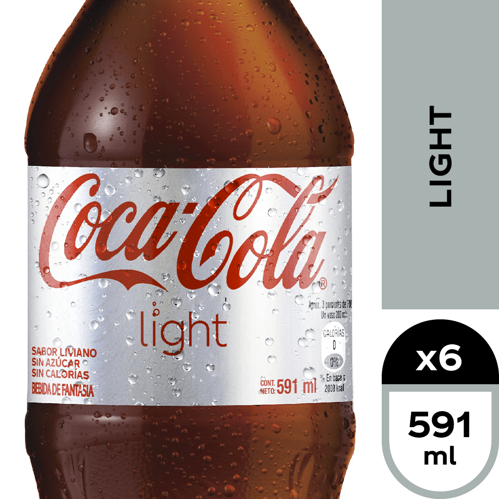 Coca Cola Light 591ml Desechable
