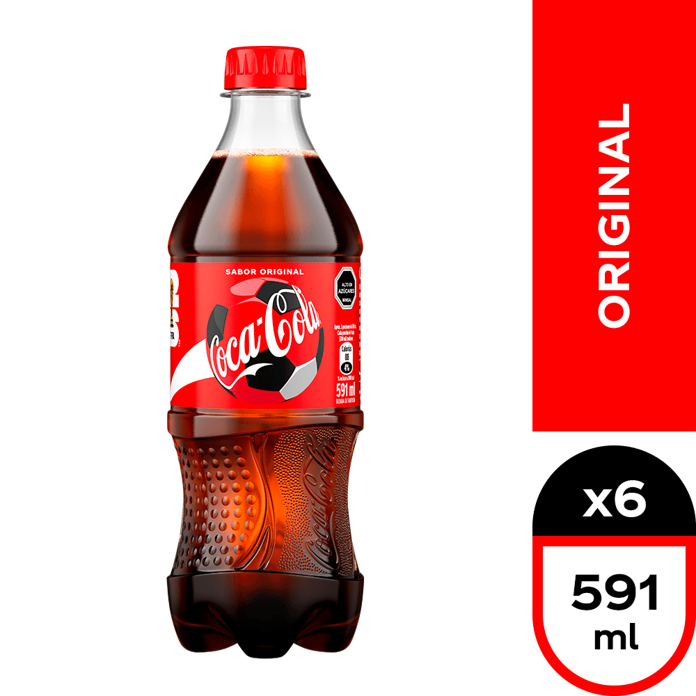 Coca Cola Original 591ml Desechable