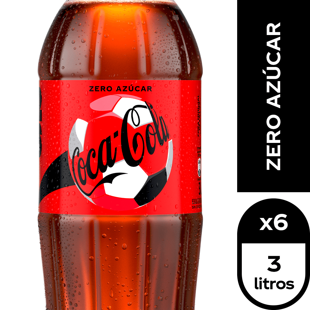 Coca Cola Zero Azúcar 3L Desechable