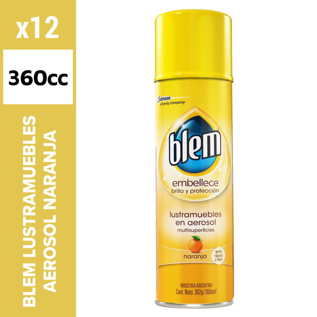 Blem Lustramuebles Aerosol 360 cc Naranja - XMAYOR