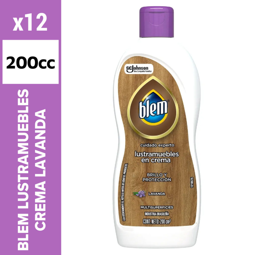 Blem Lustramuebles Crema 200 cc Lavanda - XMAYOR