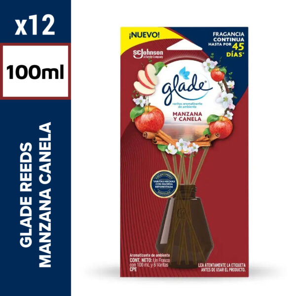 Glader Reeds Glade Reeds 100ml Manzana Canela - XMAYOR