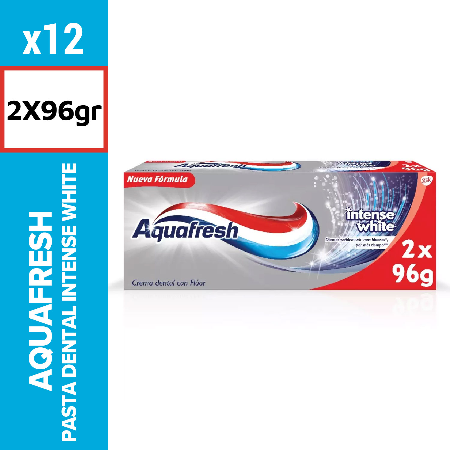 Aquafresh Pasta Dental Intense White 2x96g