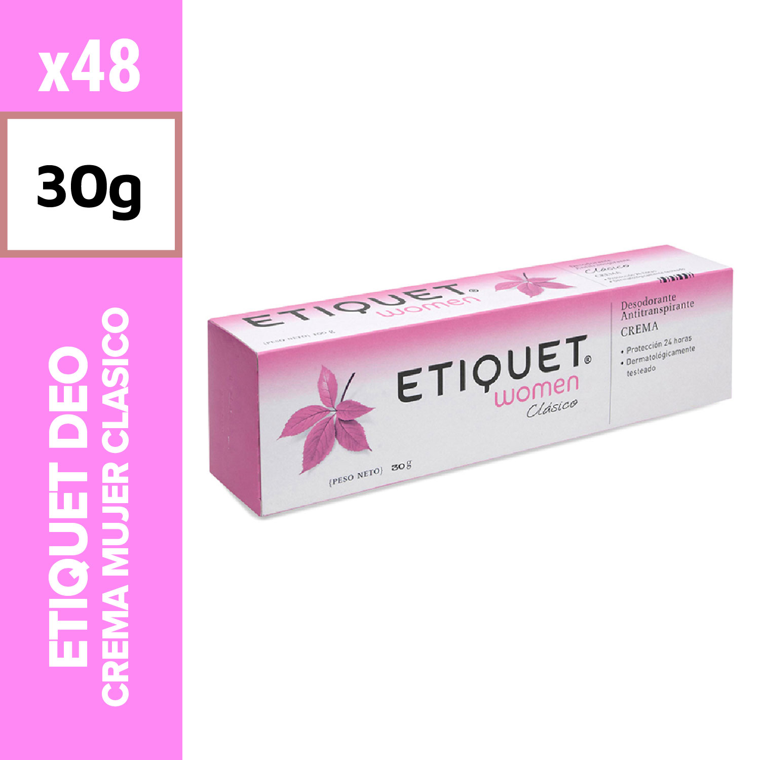 Etiquet Deo Crema Mujer 30g Clásico