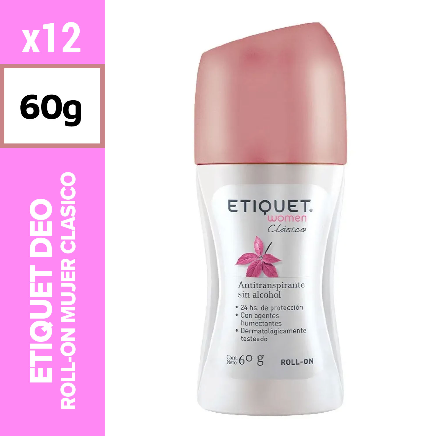 Etiquet Deo Roll-On Mujer 60g Clásico