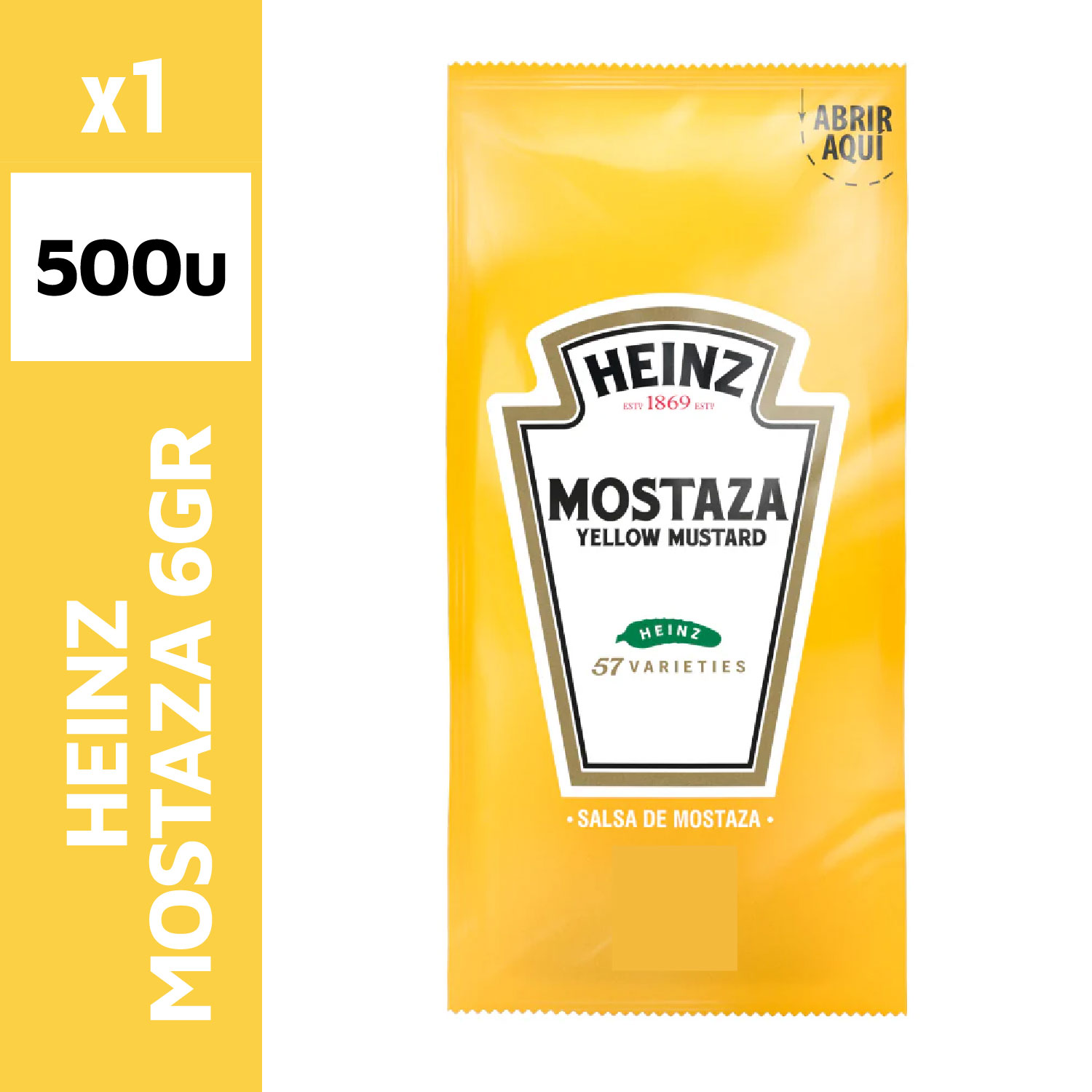 Heinz Mostaza 6 g 500 Un
