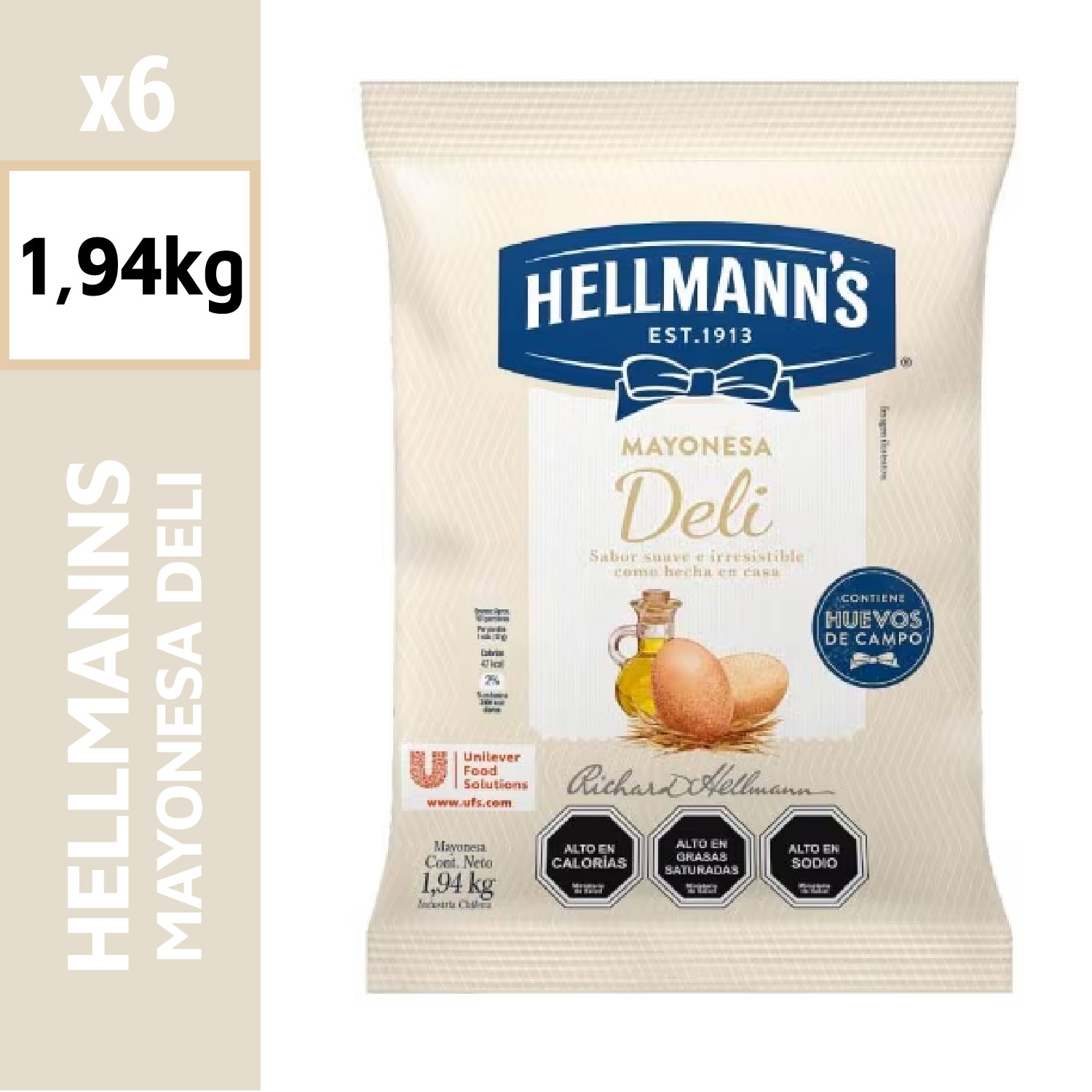 Hellmann's Mayonesa Deli 1.94 kg