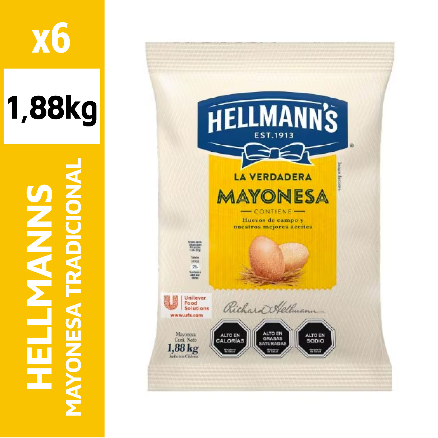 Hellmann's Mayonesa Tradicional 1.88 kg