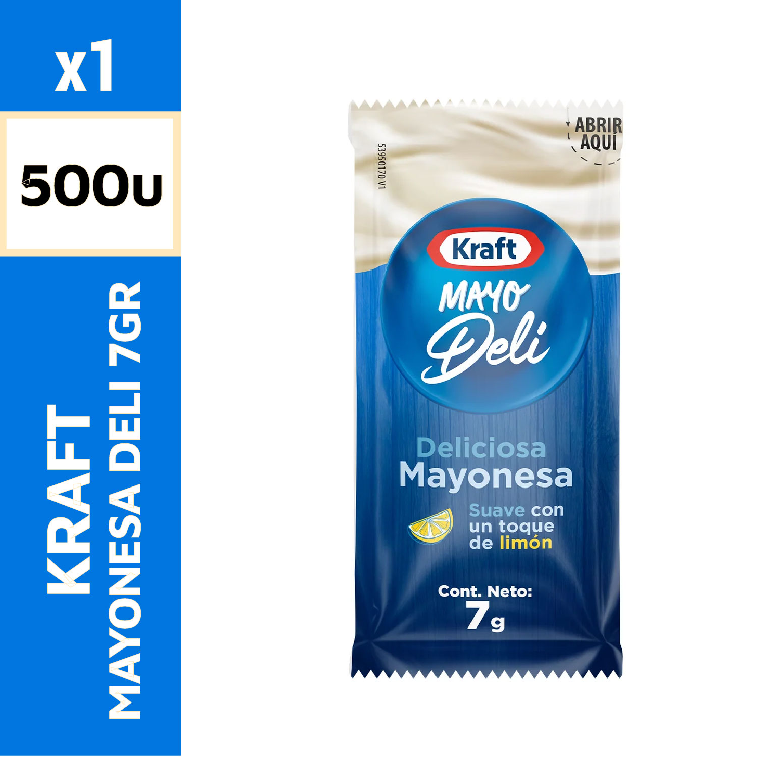 Kraft Mayonesa Deli 7 g 500 Un