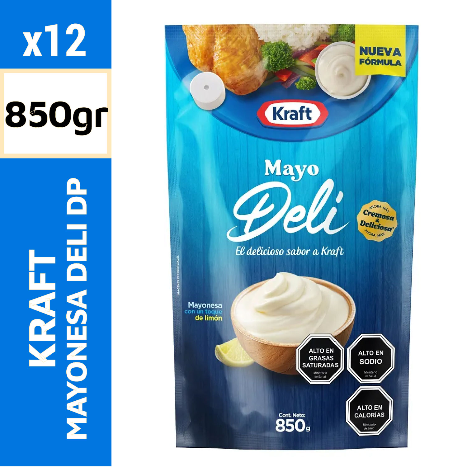 Kraft Mayonesa Deli 850 g Doypack