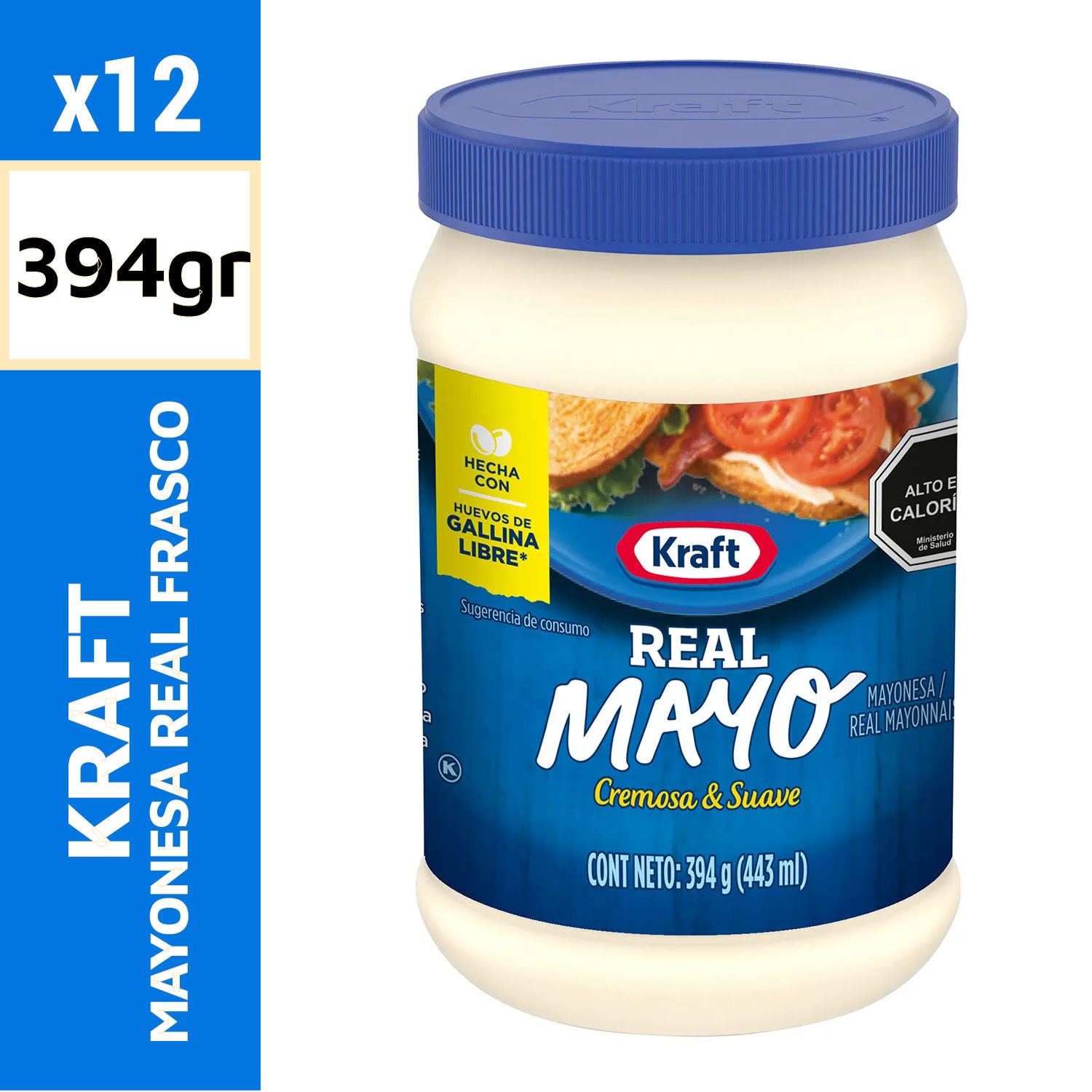 Kraft Mayonesa Real Frasco 394 g