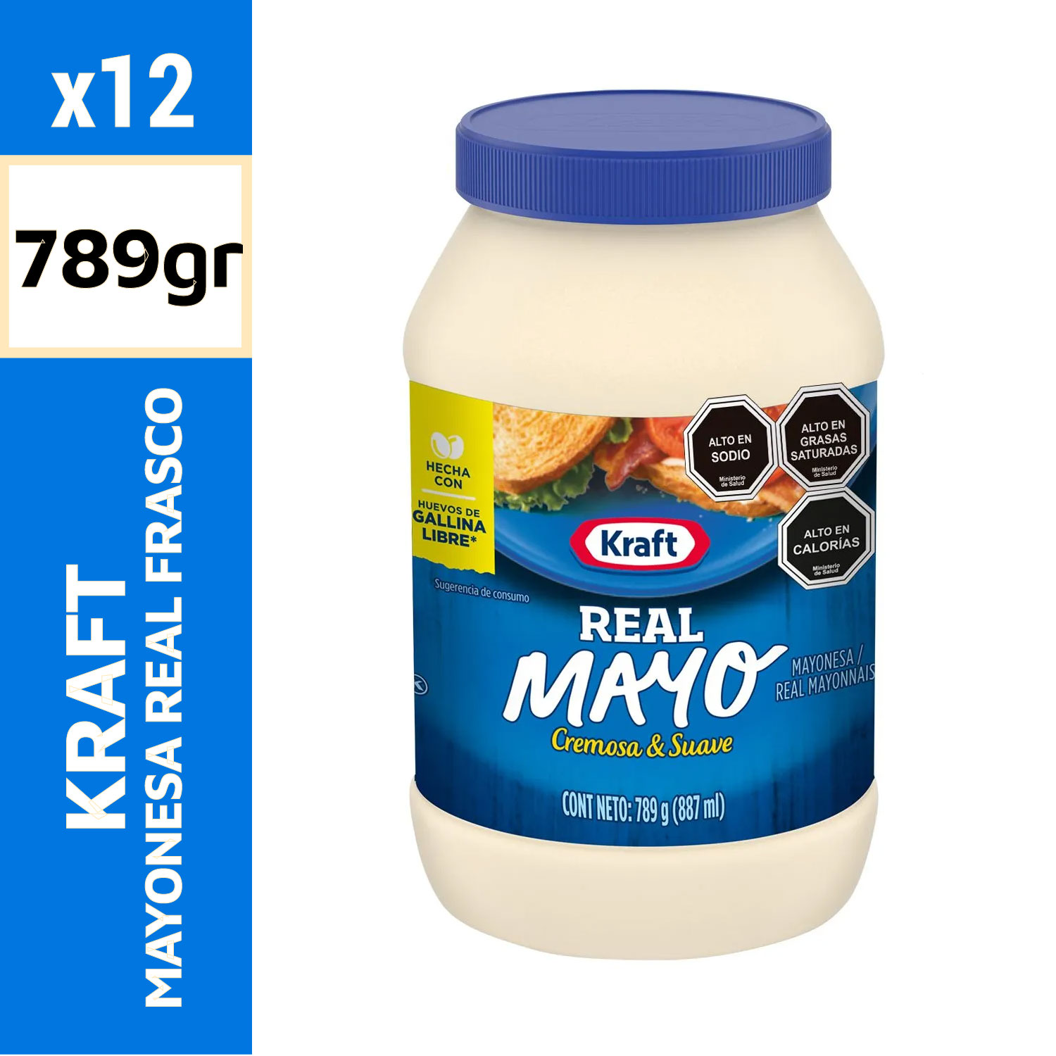 Kraft Mayonesa Real Frasco 789 g