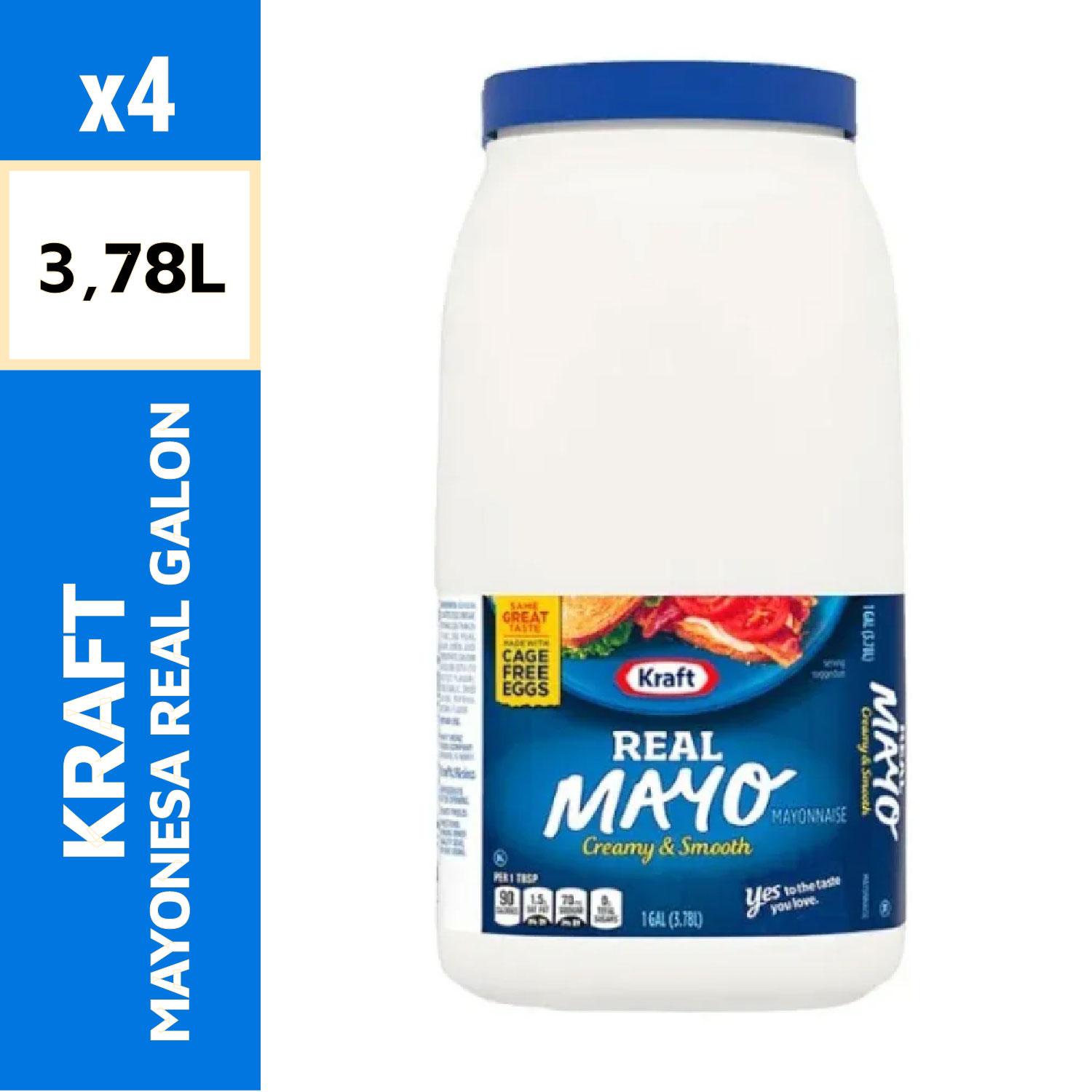 Kraft Mayonesa Real Galón 3.78 L