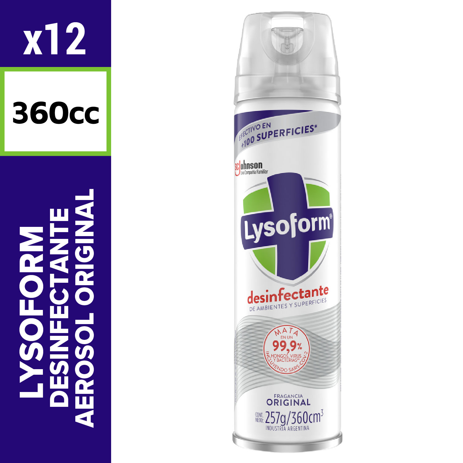 Lysoform Desinfectante Aerosol 360cc Original