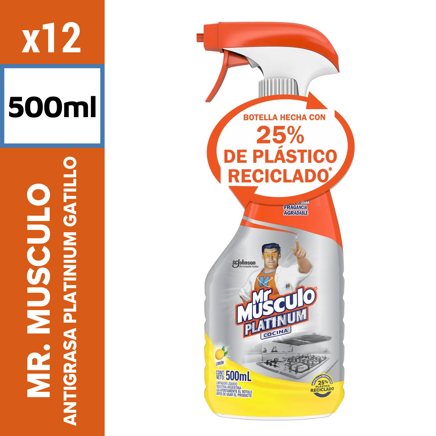 Mr. Músculo Antigrasa Platinum Gatillo 500ml