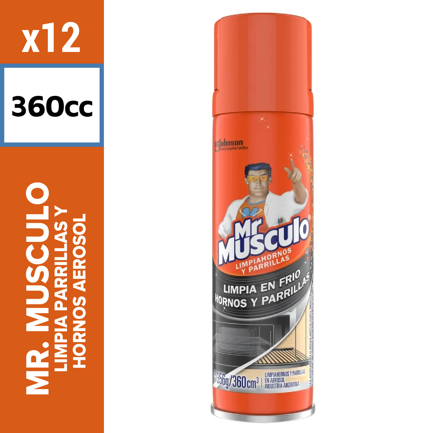 Mr. Músculo Limpia Parrillas y Hornos Aerosol 360cc