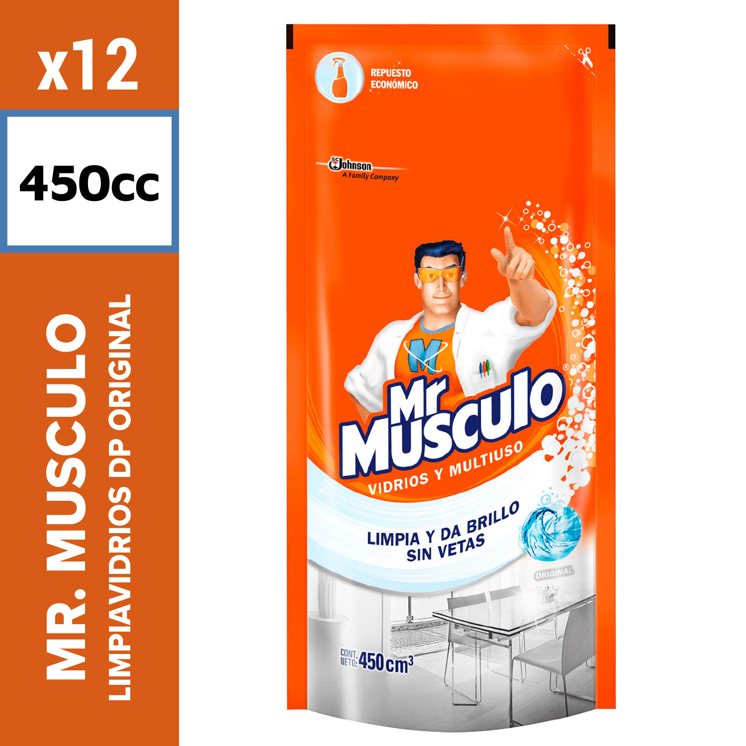 Mr. Músculo Limpiavidrios DP 450cc Original