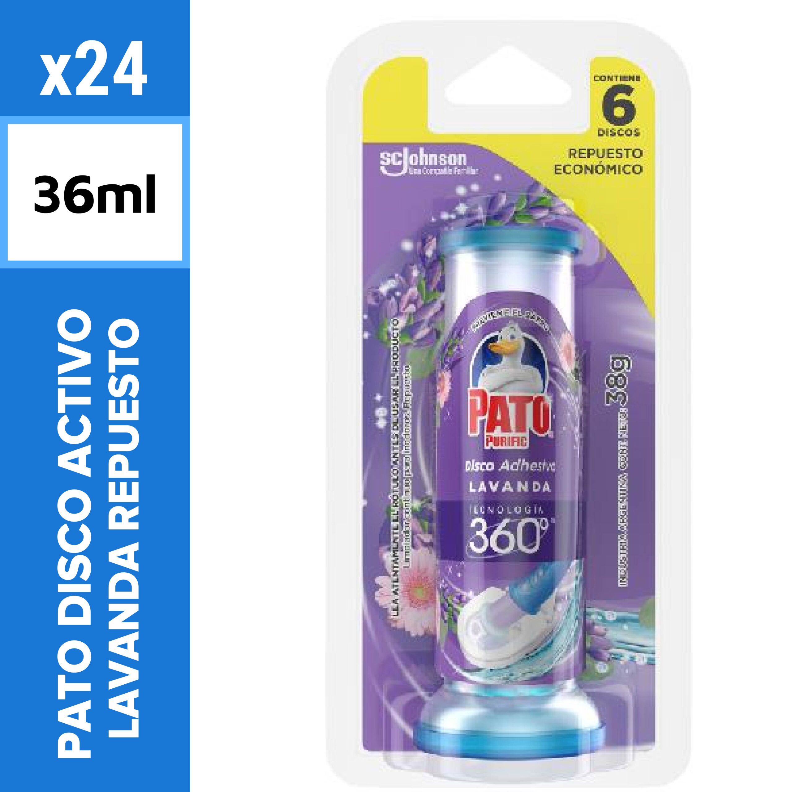 Pato Disco Activo Lavanda Repuesto 36ml