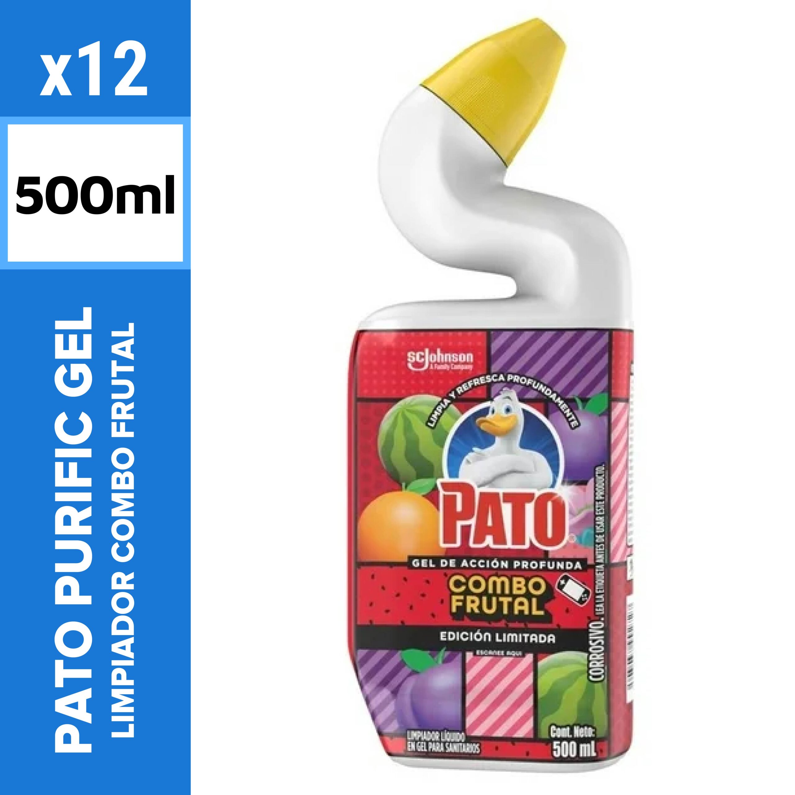 Pato Purific Gel Limpiador Combo Frutal 500ml