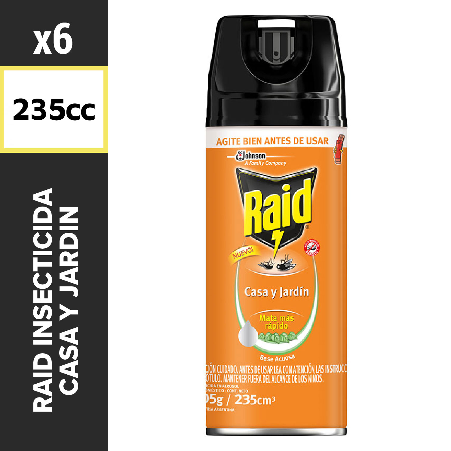 Raid Insecticida 235cc Casa y Jardín