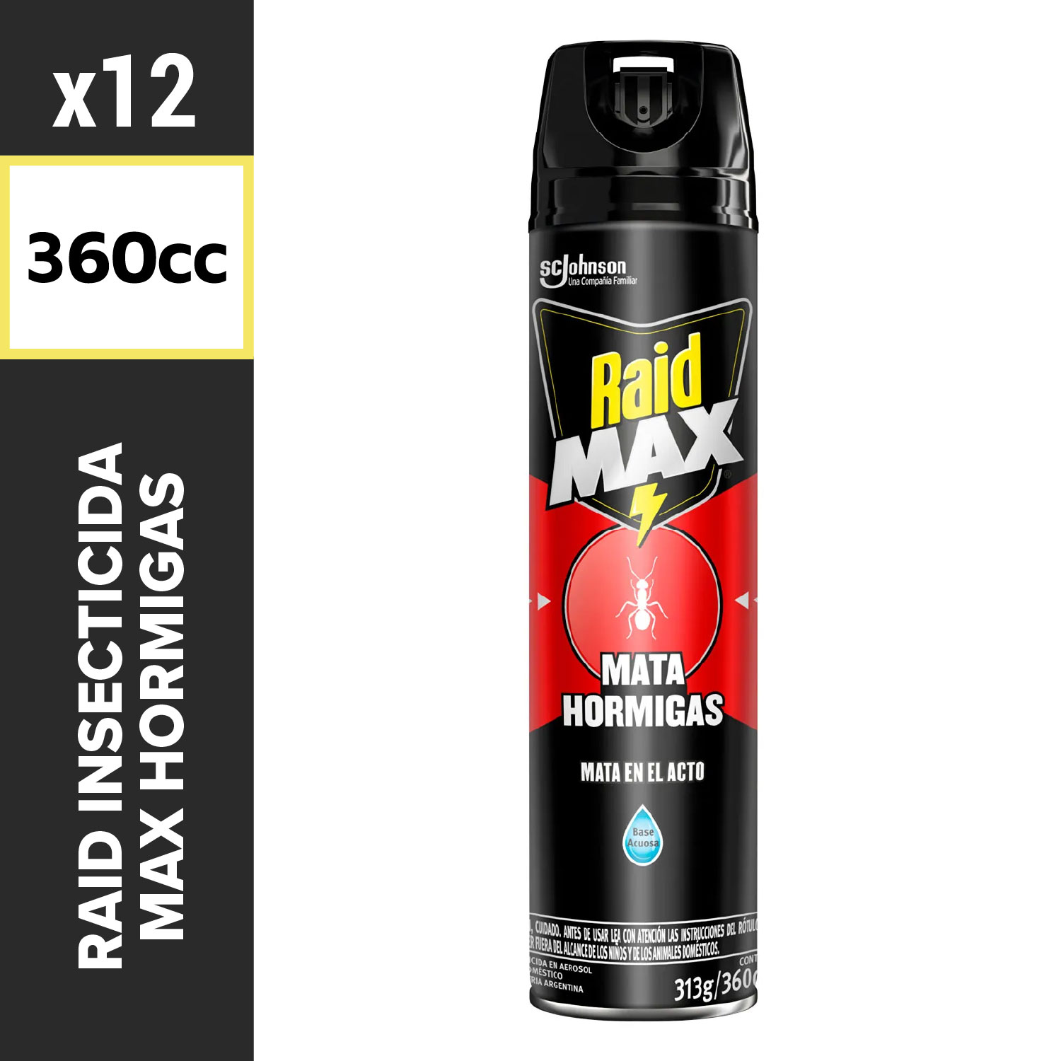 Raid Insecticida 360cc Max Hormigas