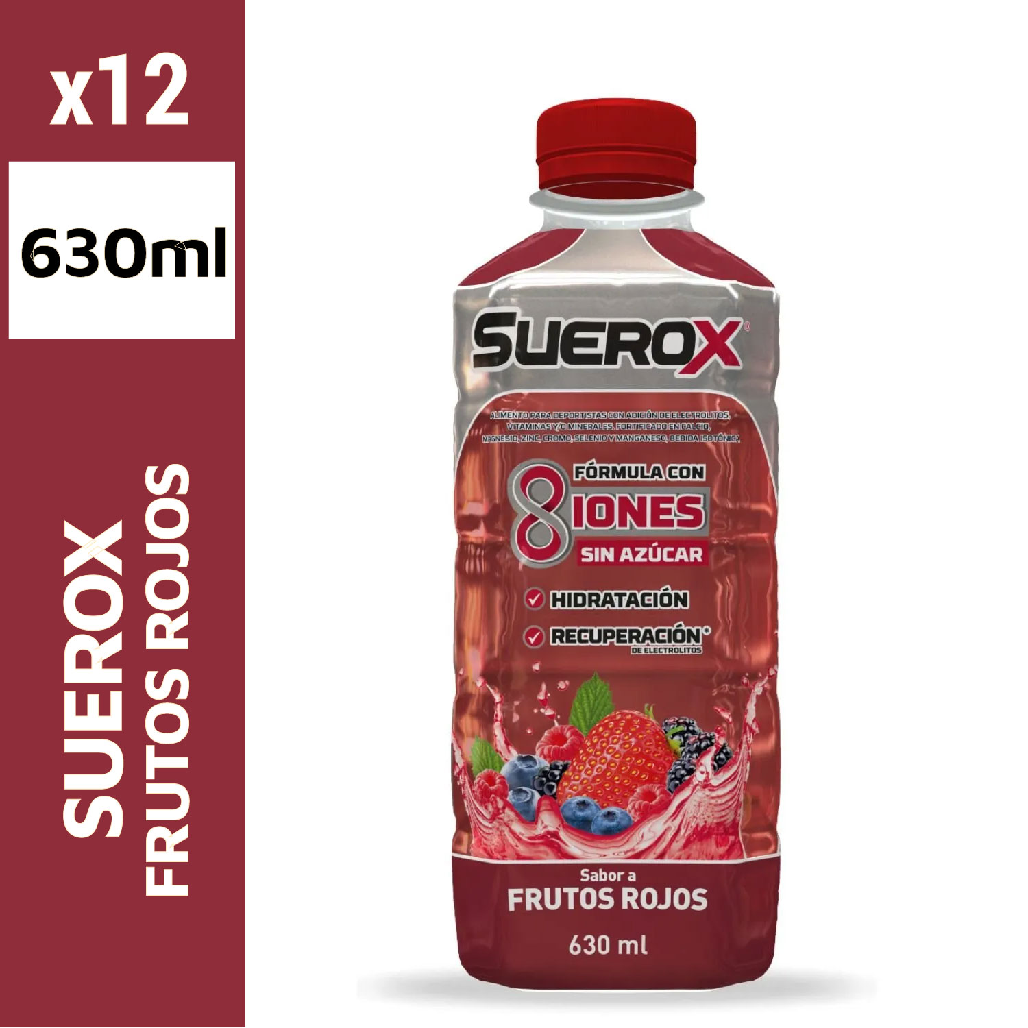 Suerox 630 ml Frutos Rojos