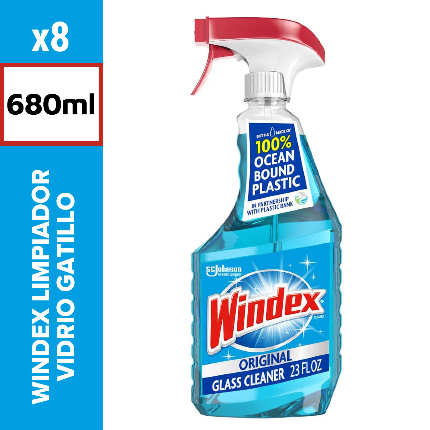 Windex Limpiador Vidrio Gatillo 680ml