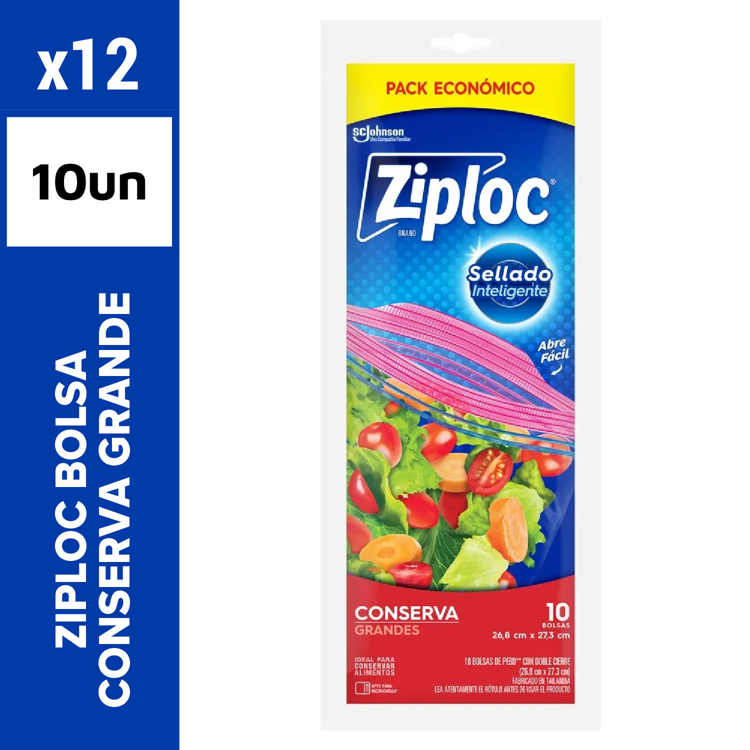 Ziploc Bolsa Conserva Grande 10un