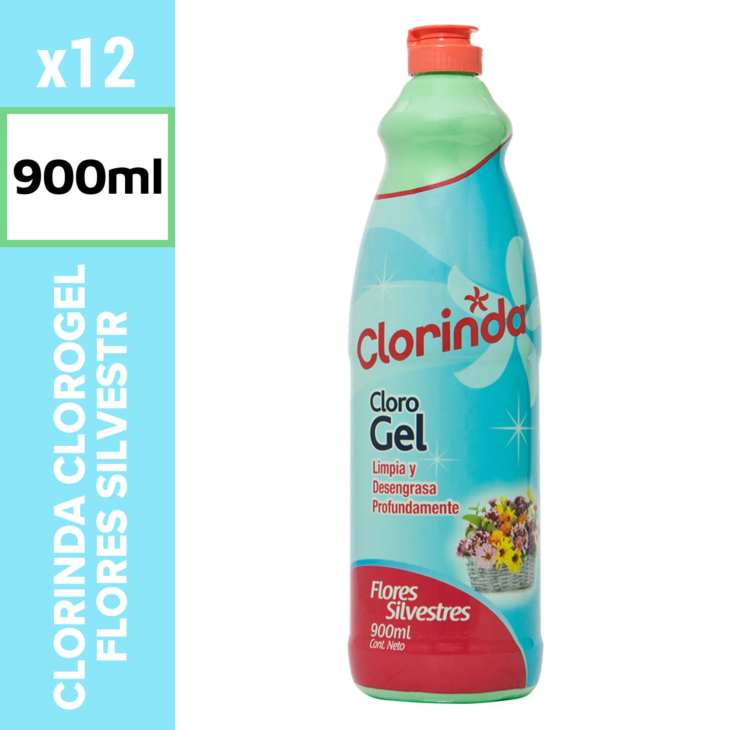 Clorinda Clorogel 900ml Flores Silvestres