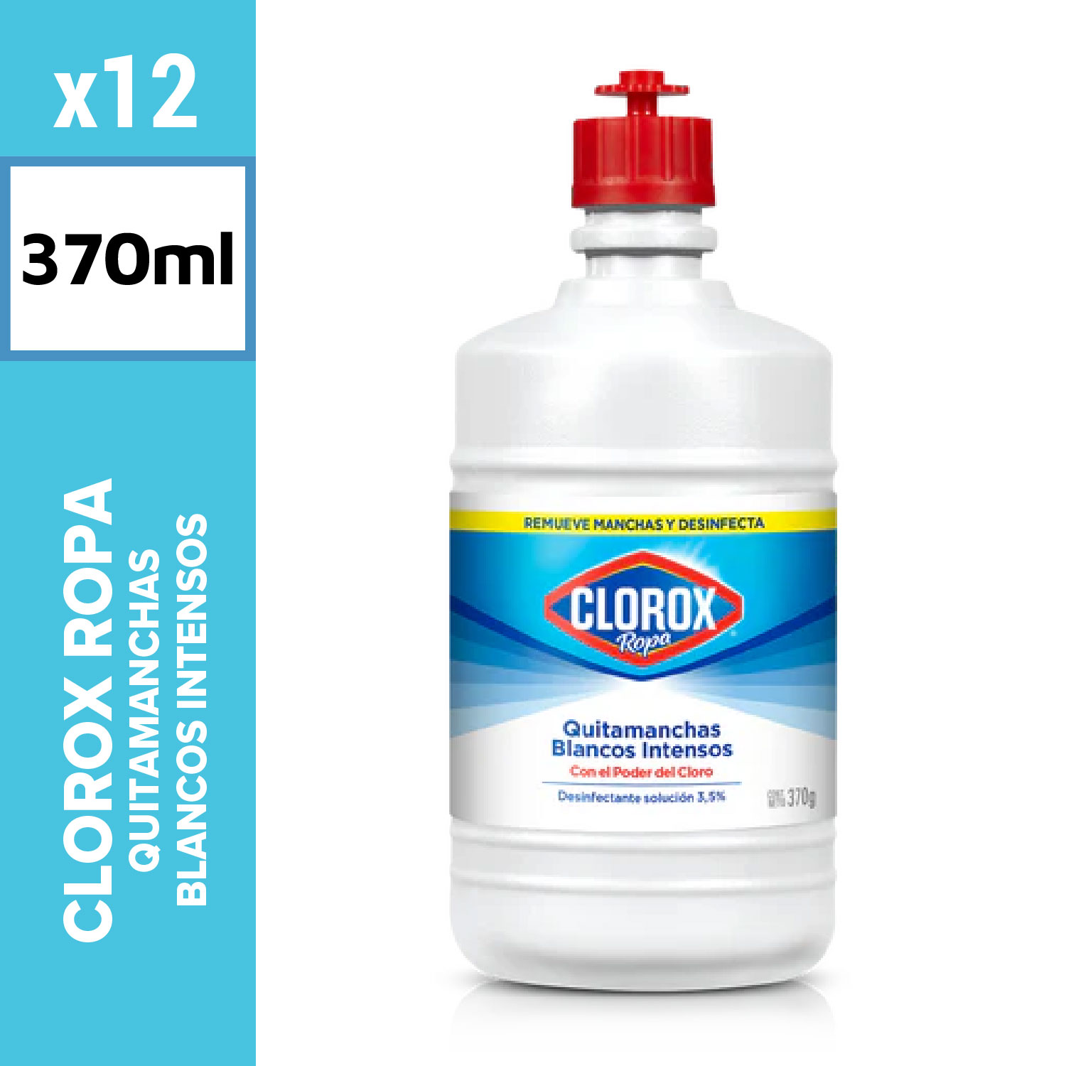 Clorox Ropa Quitamanchas 370ml Blancos Intensos
