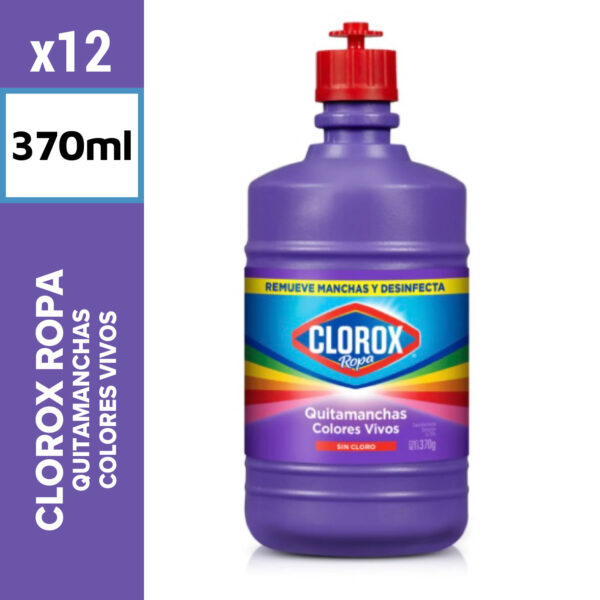 Clorox Ropa Quitamanchas 370ml Colores Vivos - XMAYOR