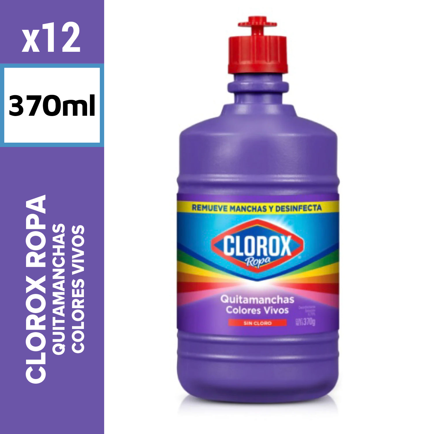 Clorox Ropa Quitamanchas 370ml Colores Vivos