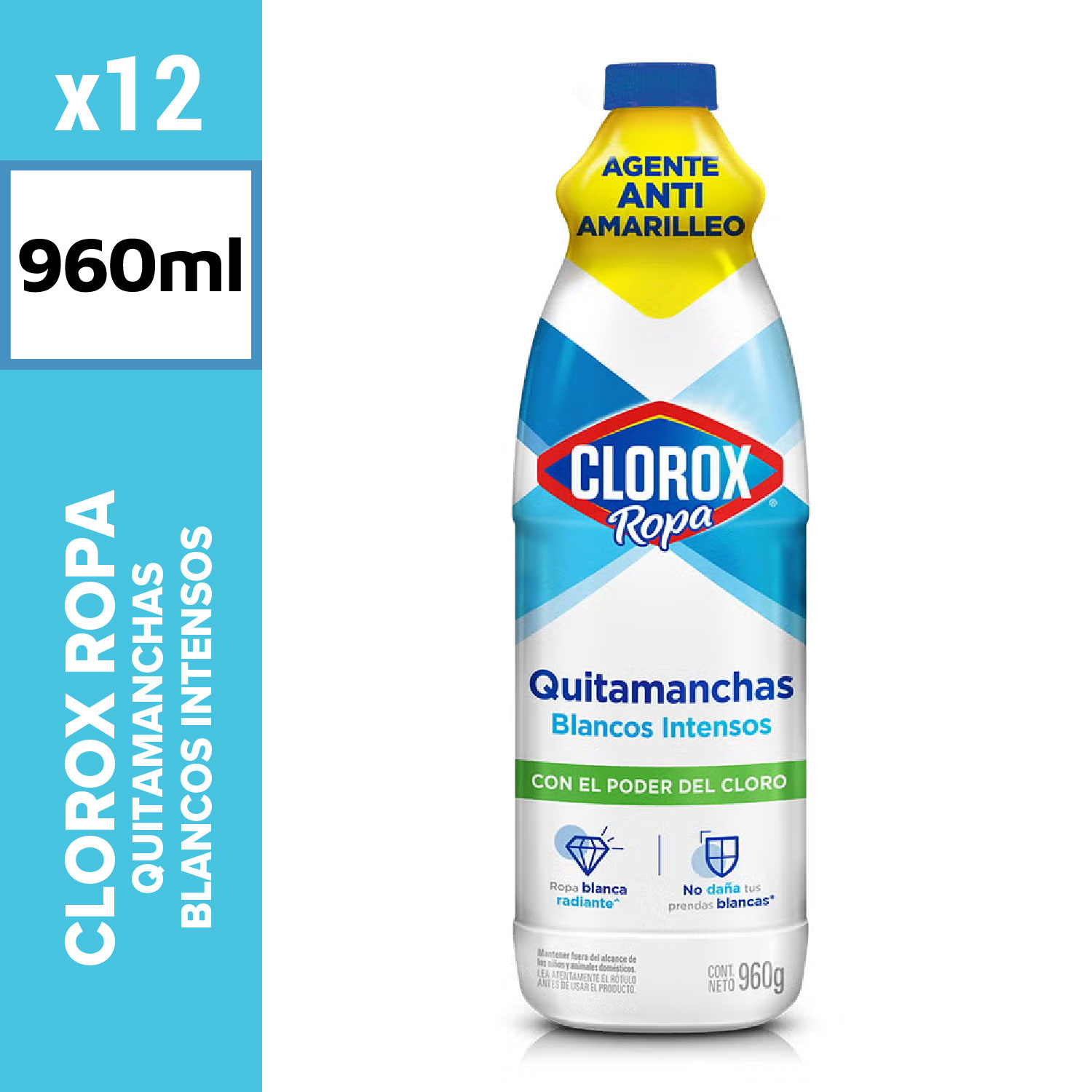 Clorox Ropa Quitamanchas 960ml Blancos Intensos