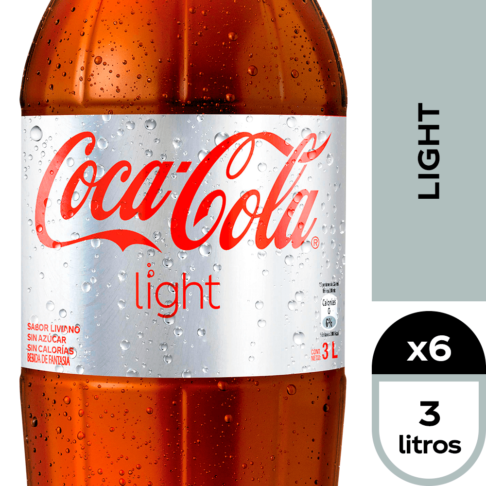 Coca Cola Light 3L Desechable
