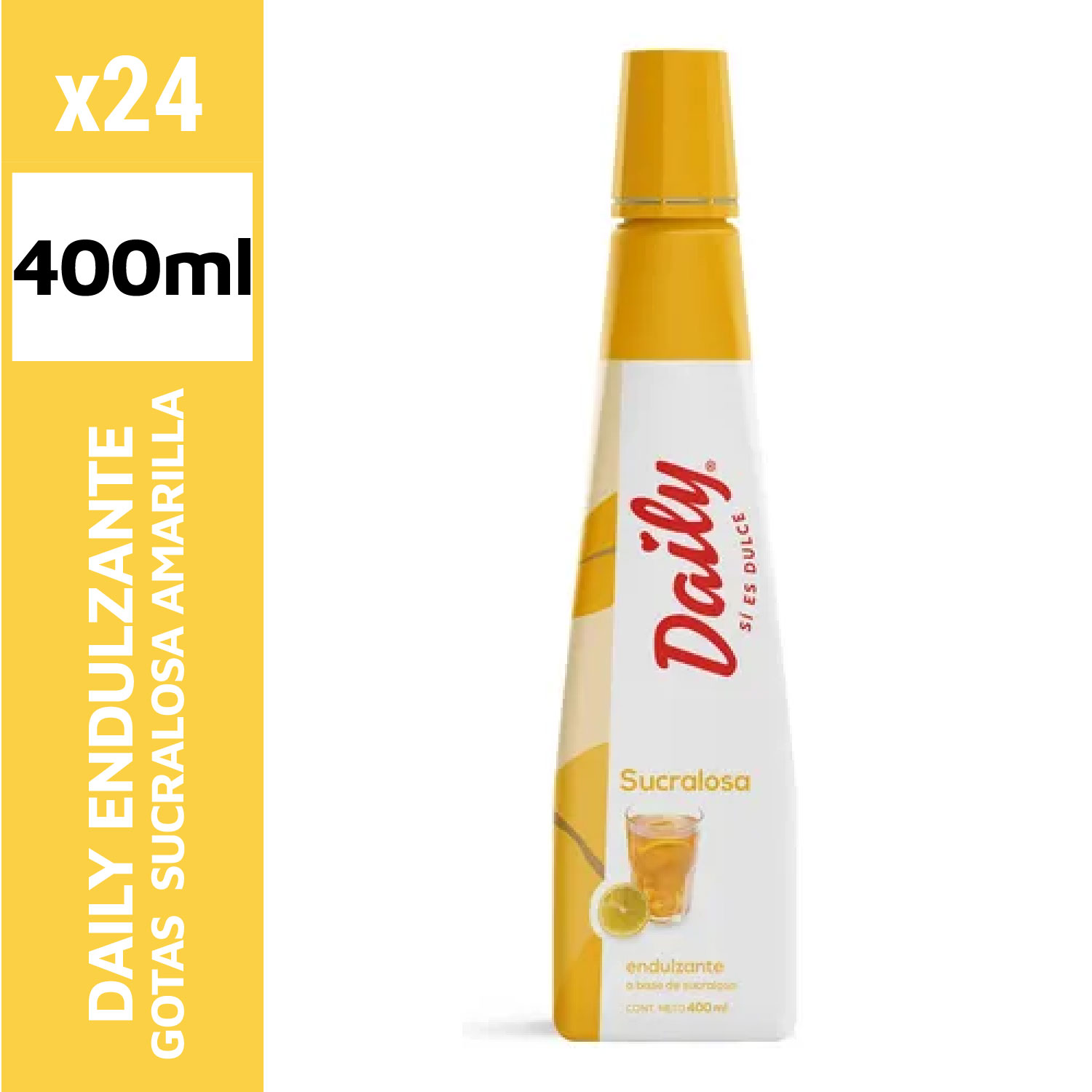 Daily Endulzante Gotas 400ml Sucralosa Amarilla