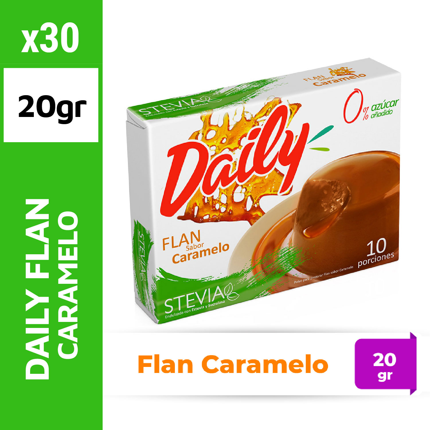 Daily Flan 20g Caramelo