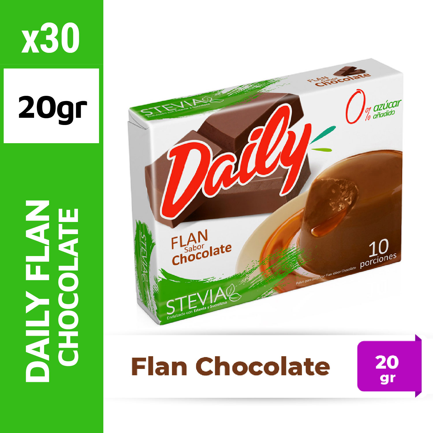 Daily Flan 20g Chocolate