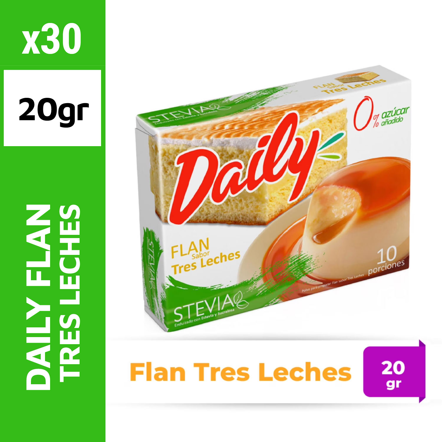 Daily Flan 20g Tres Leche