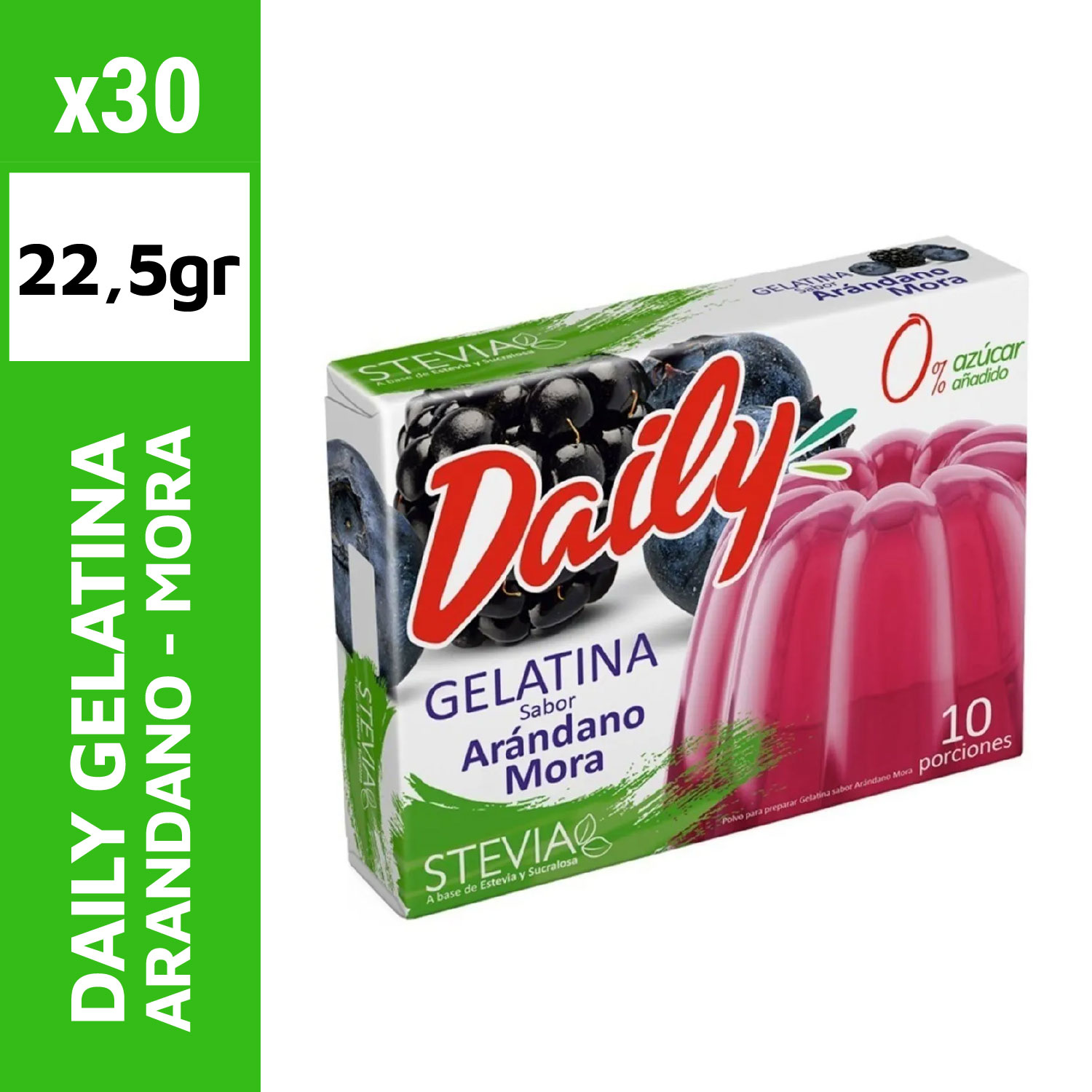 Daily Gelatina 22.5g Arándano - Mora