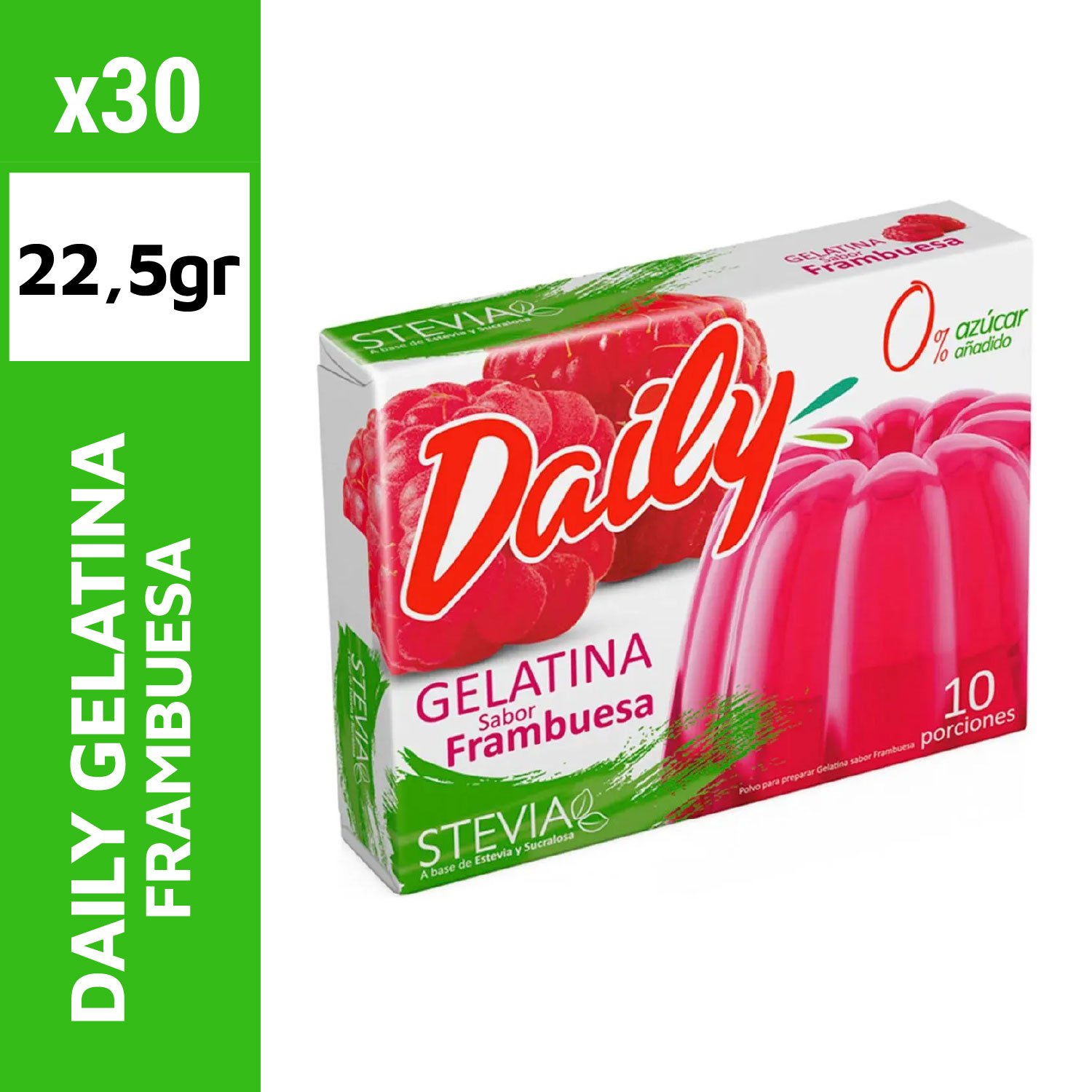 Daily Gelatina 22.5g Frambuesa