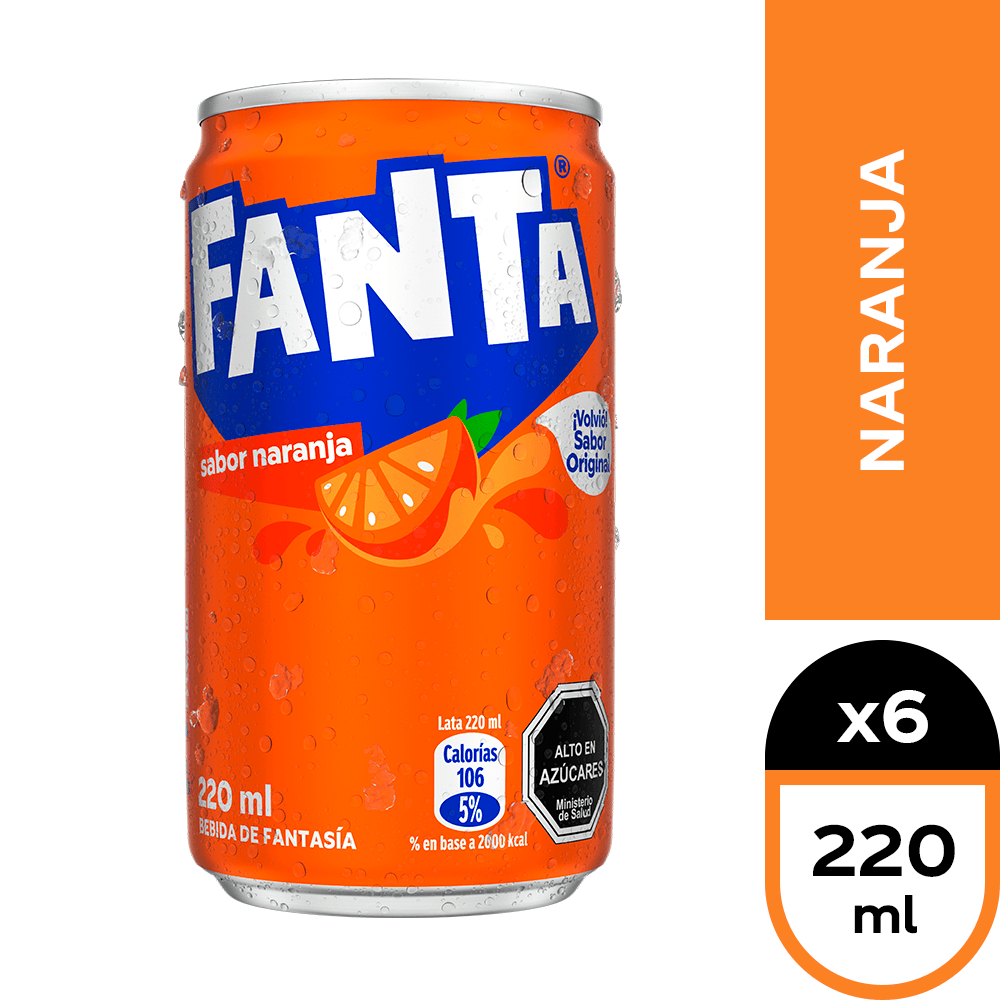 Fanta Naranja 220ml Lata