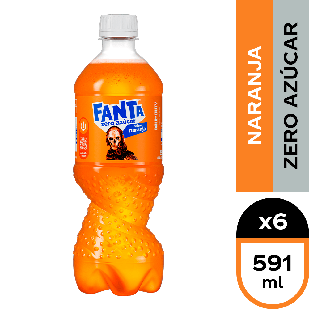 Fanta Zero Azúcar 591ml Desechable