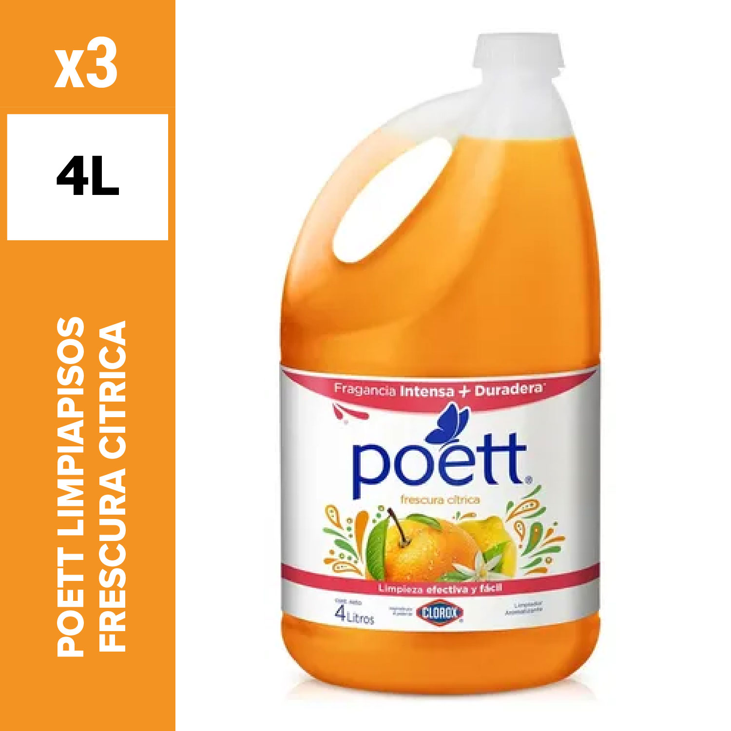 Poett Limpiapisos 4L Frescura Cítrica