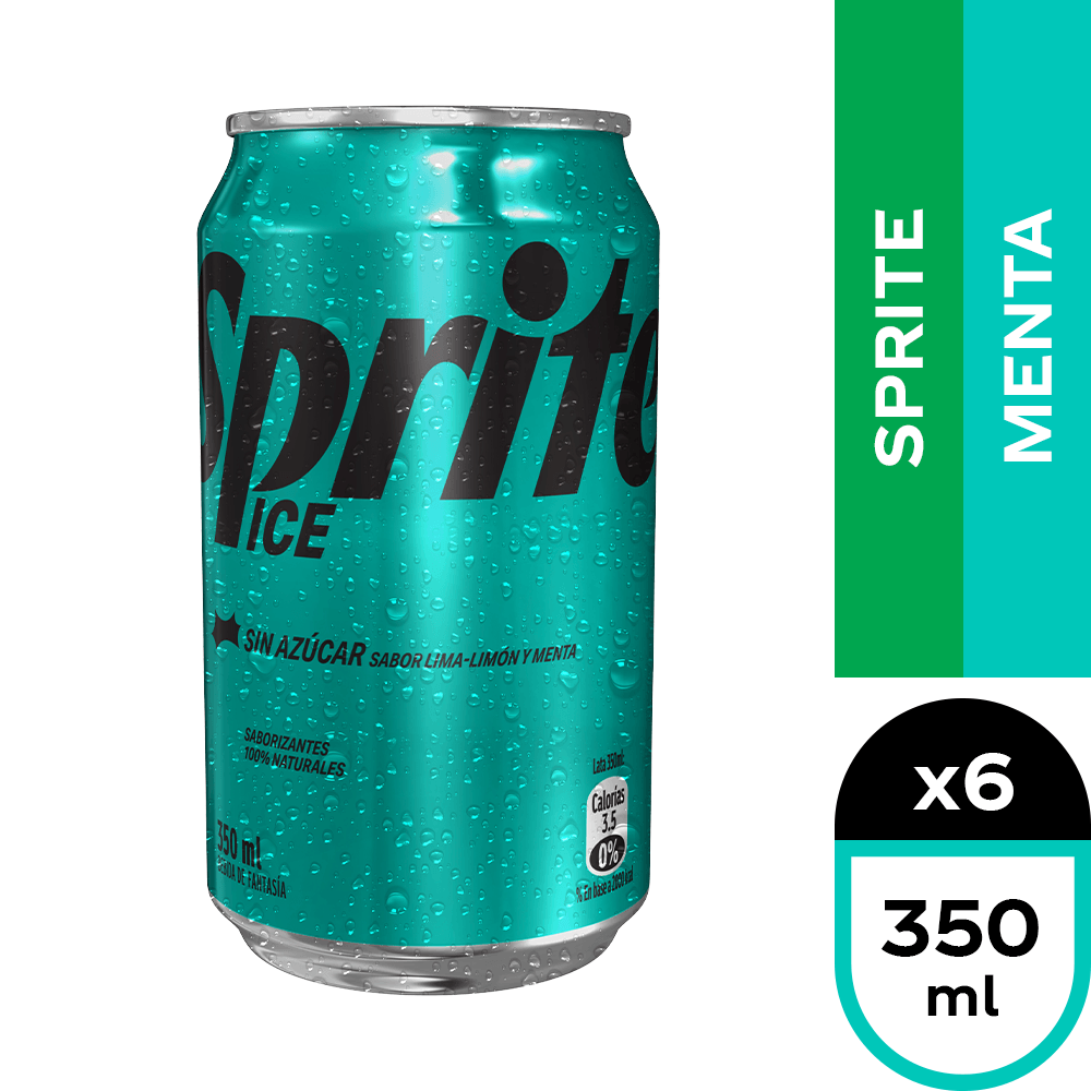 Sprite Ice Sin Azúcar 350ml Lata