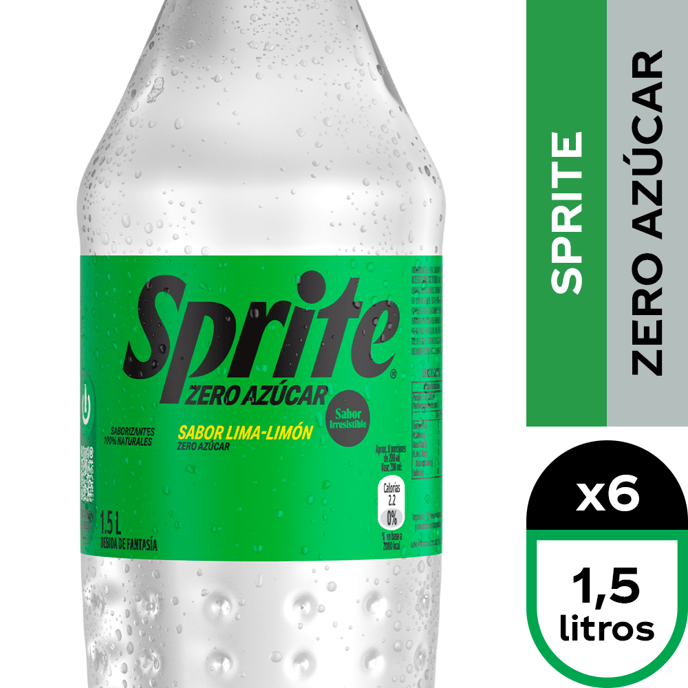 Sprite Zero Azúcar 1.5L Desechable