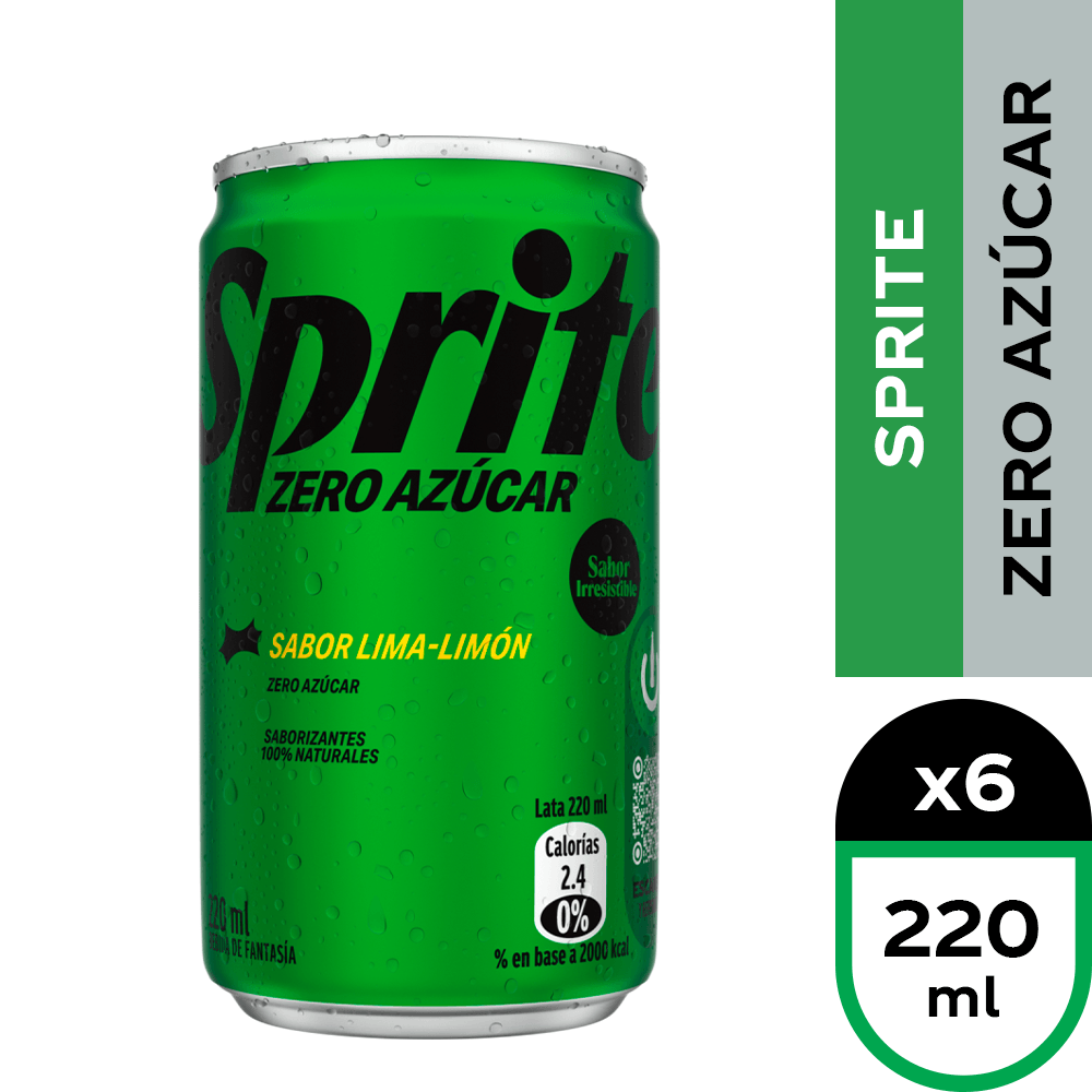 Sprite Zero Azúcar 220ml Lata