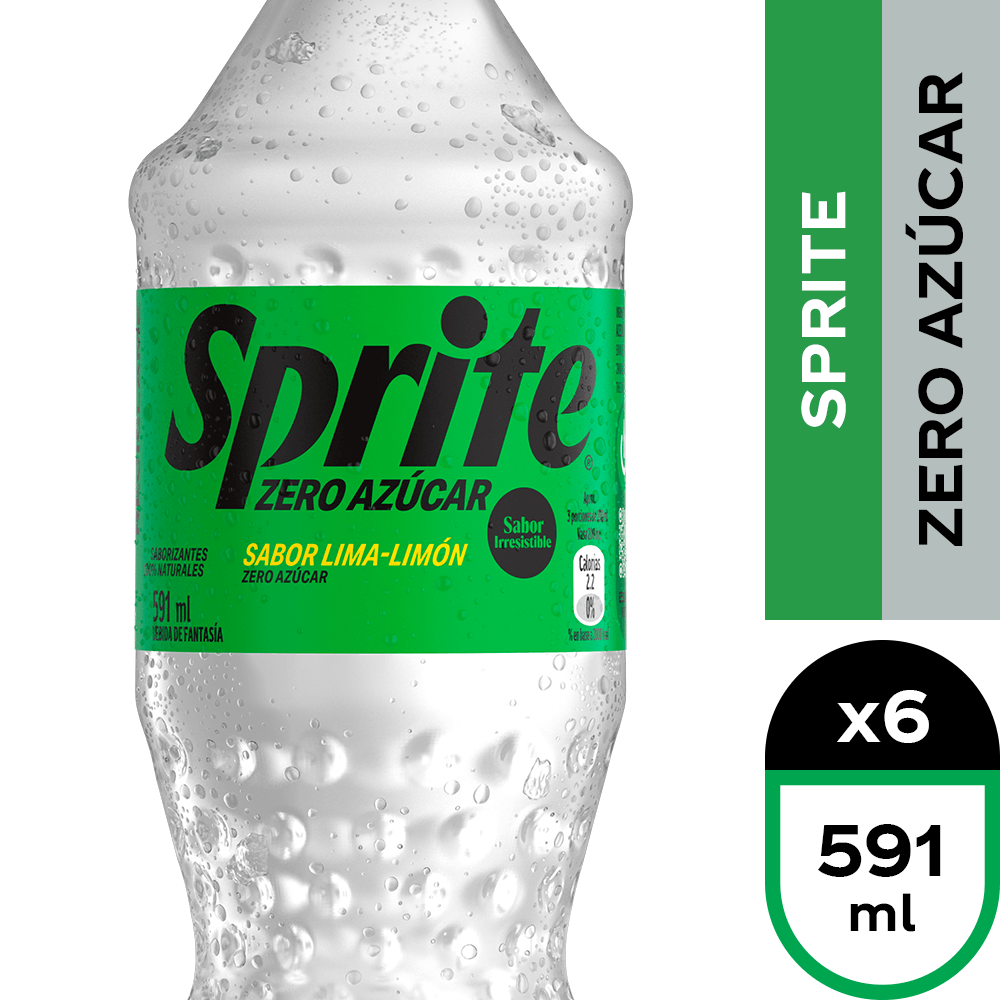 Sprite Zero Azúcar 591ml Desechable
