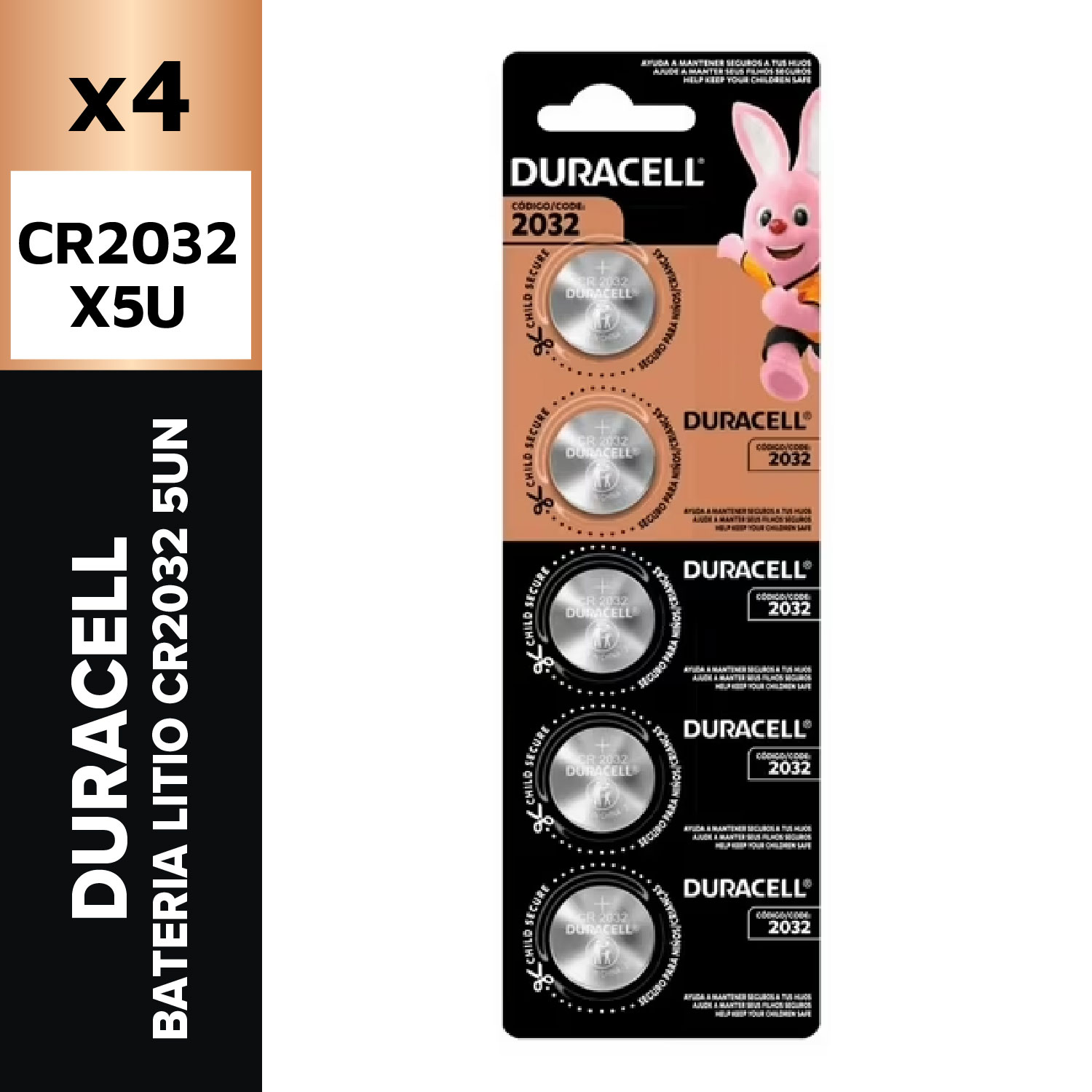 Duracell Bateria Litio CR2032 5un