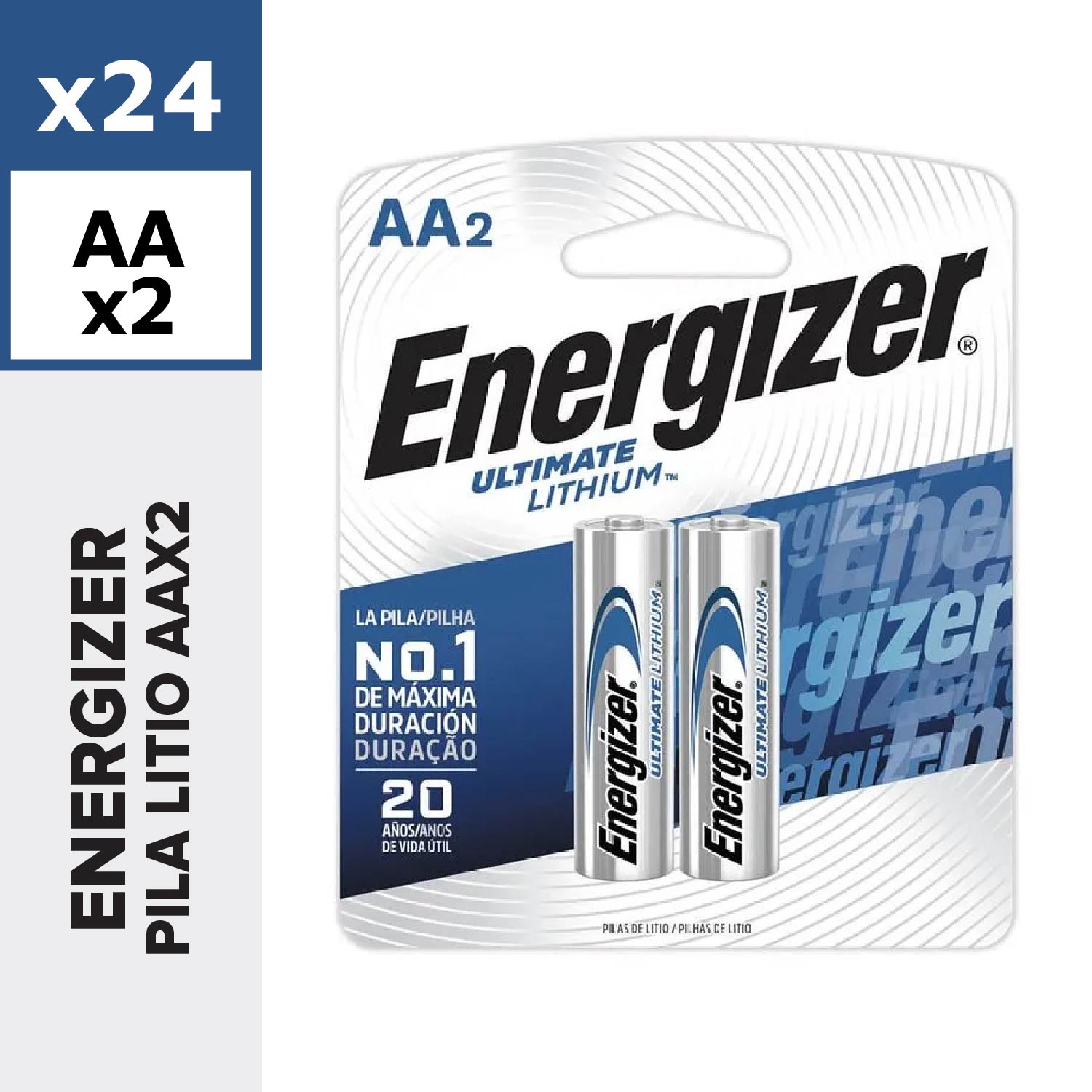 Energizer Pila Litio AAx2